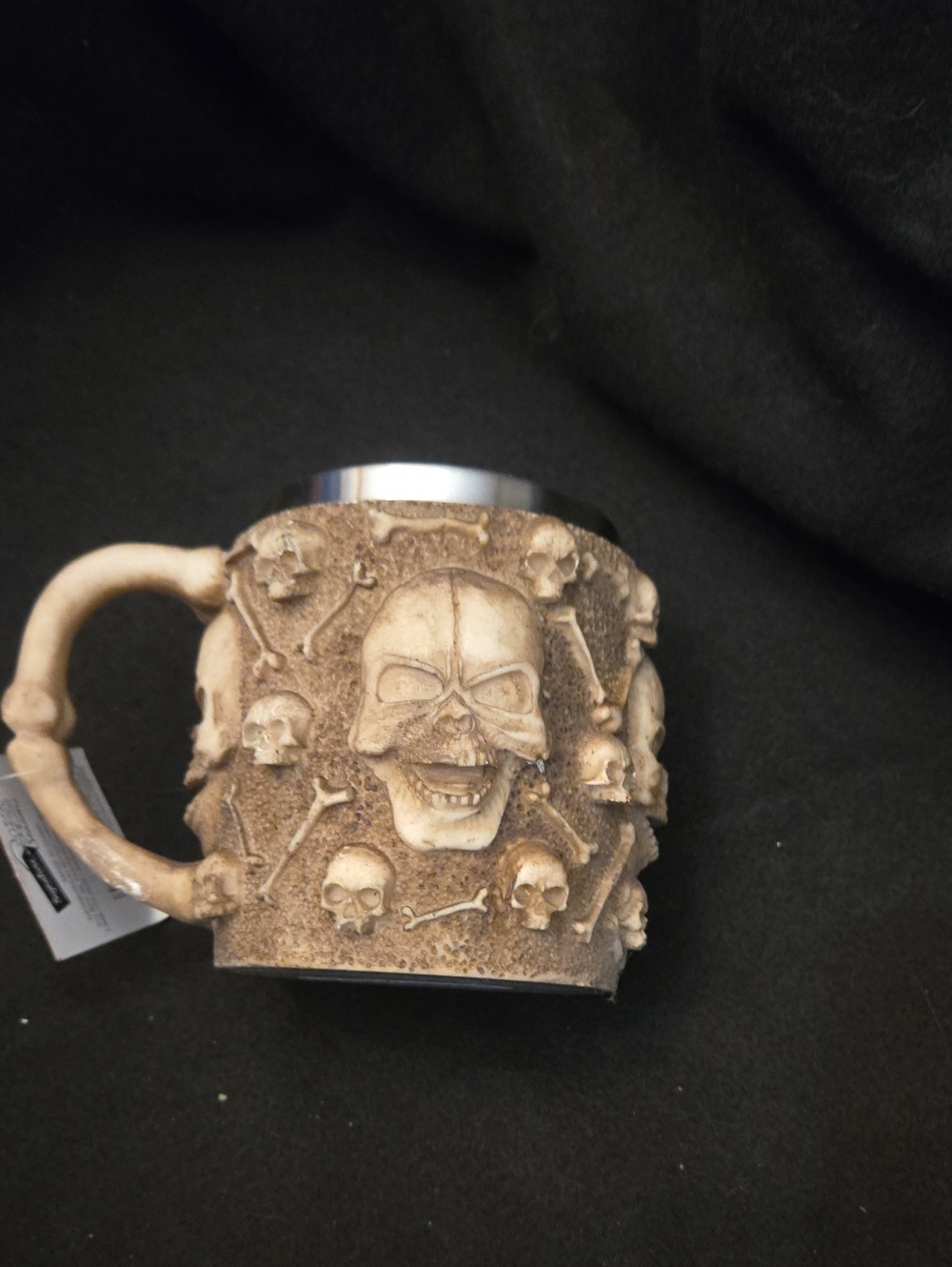 Skull & Bones 3D Novelty Mug - Tan and Beige NWT